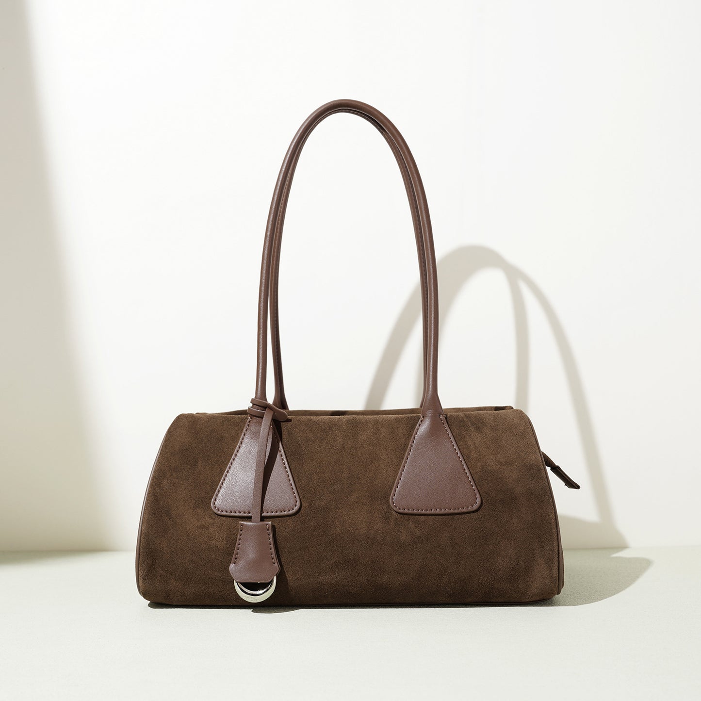 Design French Simplicity Triangle Frosted One Pillow Boston Women's Shoulder Bag