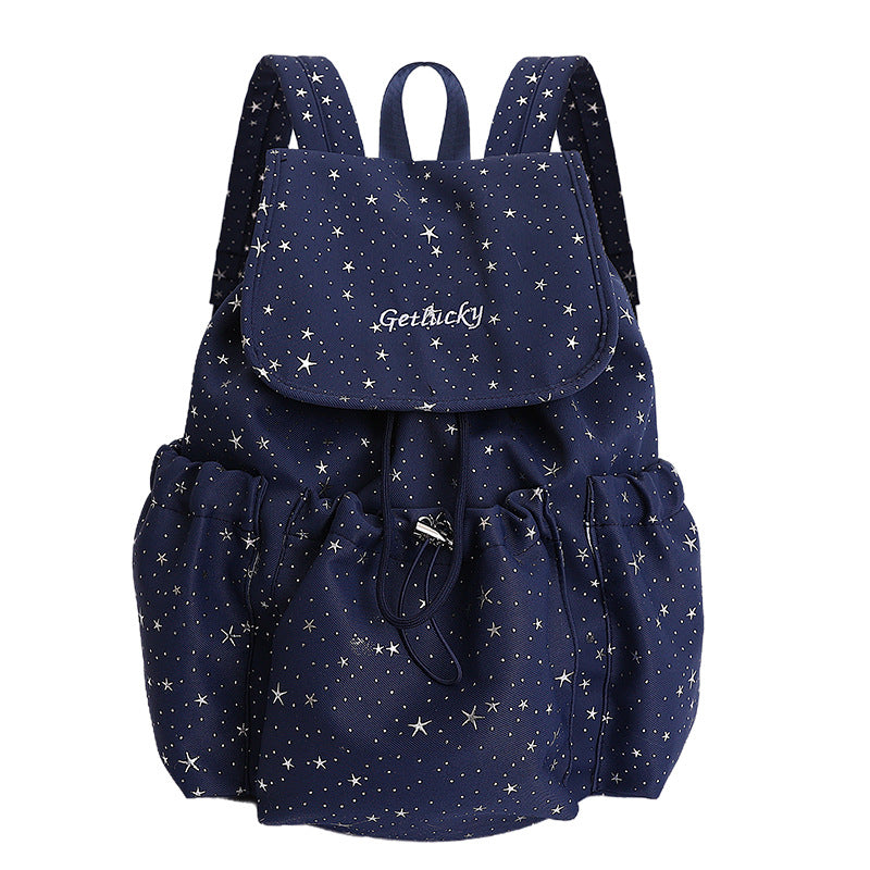 Large Capacity Simple Starry Fashion Letter Backpacks