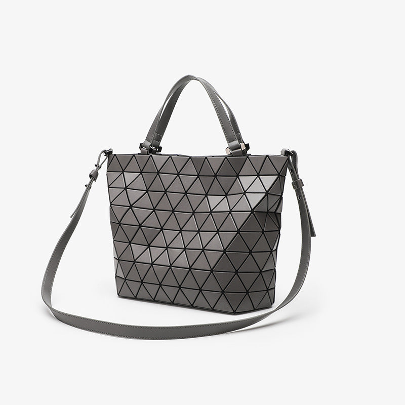 Large Capacity Frosted Steamed Crystal Bun Fashion Rhombus Women's Messenger Bag