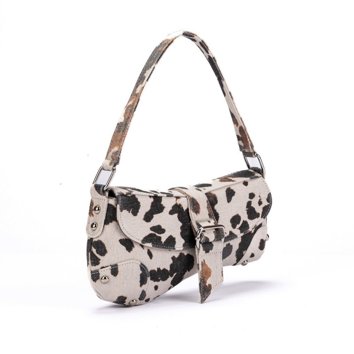 Cool Women's Distressed Leopard Print Asymmetric Bags