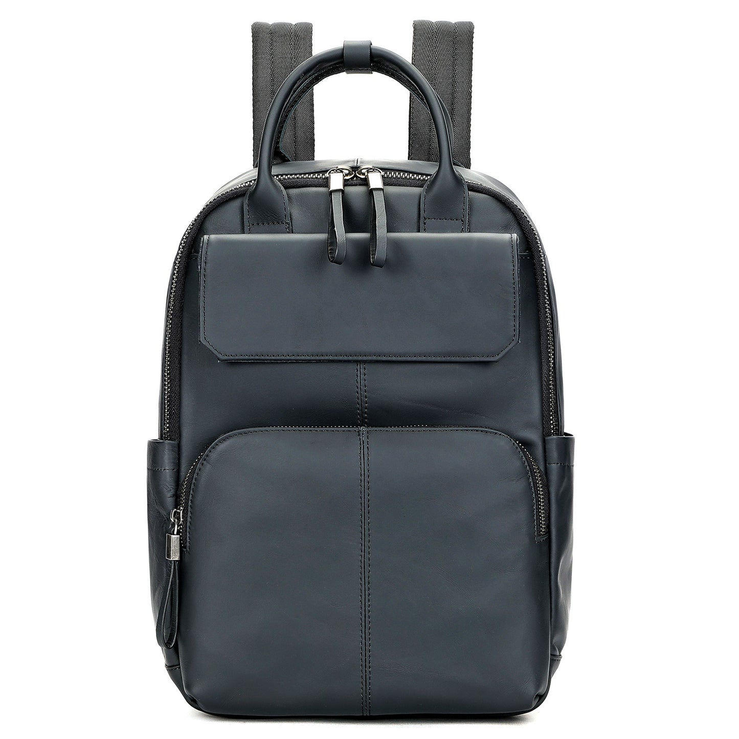 Men's Leather Commute First Layer Cowhide Computer Leisure Backpack