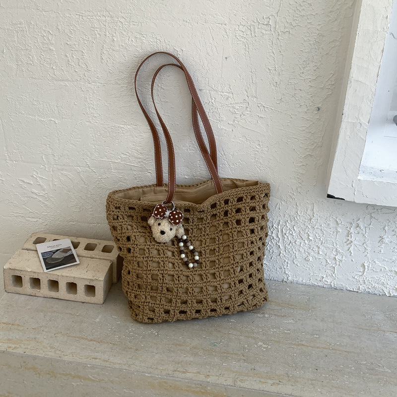 Large Capacity Woven Fashion Seaside Holiday Tote Bag