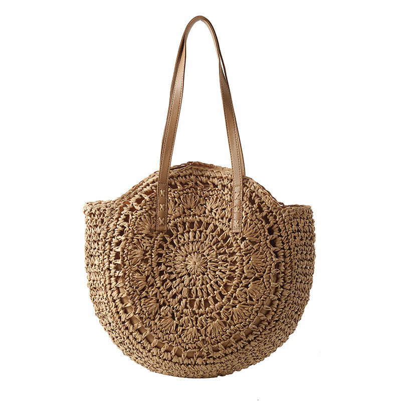 Woven Seaside Vacation Beach Large Capacity Women's Shoulder Bag