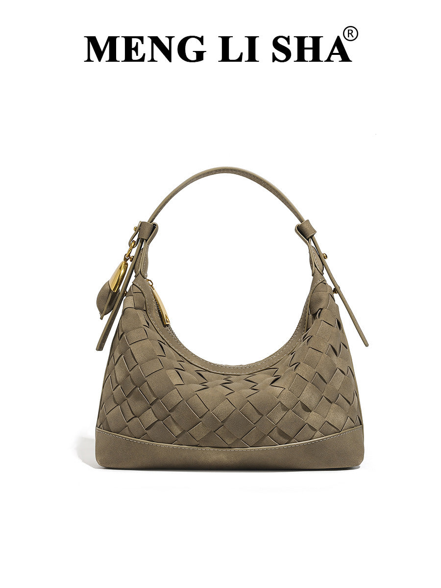 Women's Niche Woven Fashion Underarm High Sense One Shoulder Bags