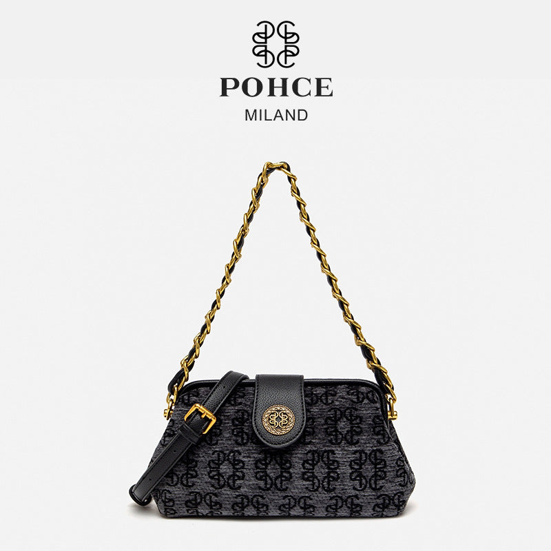 Women's Popular Dumpling Retro Style Elegant One Underarm Women's Shoulder Bag