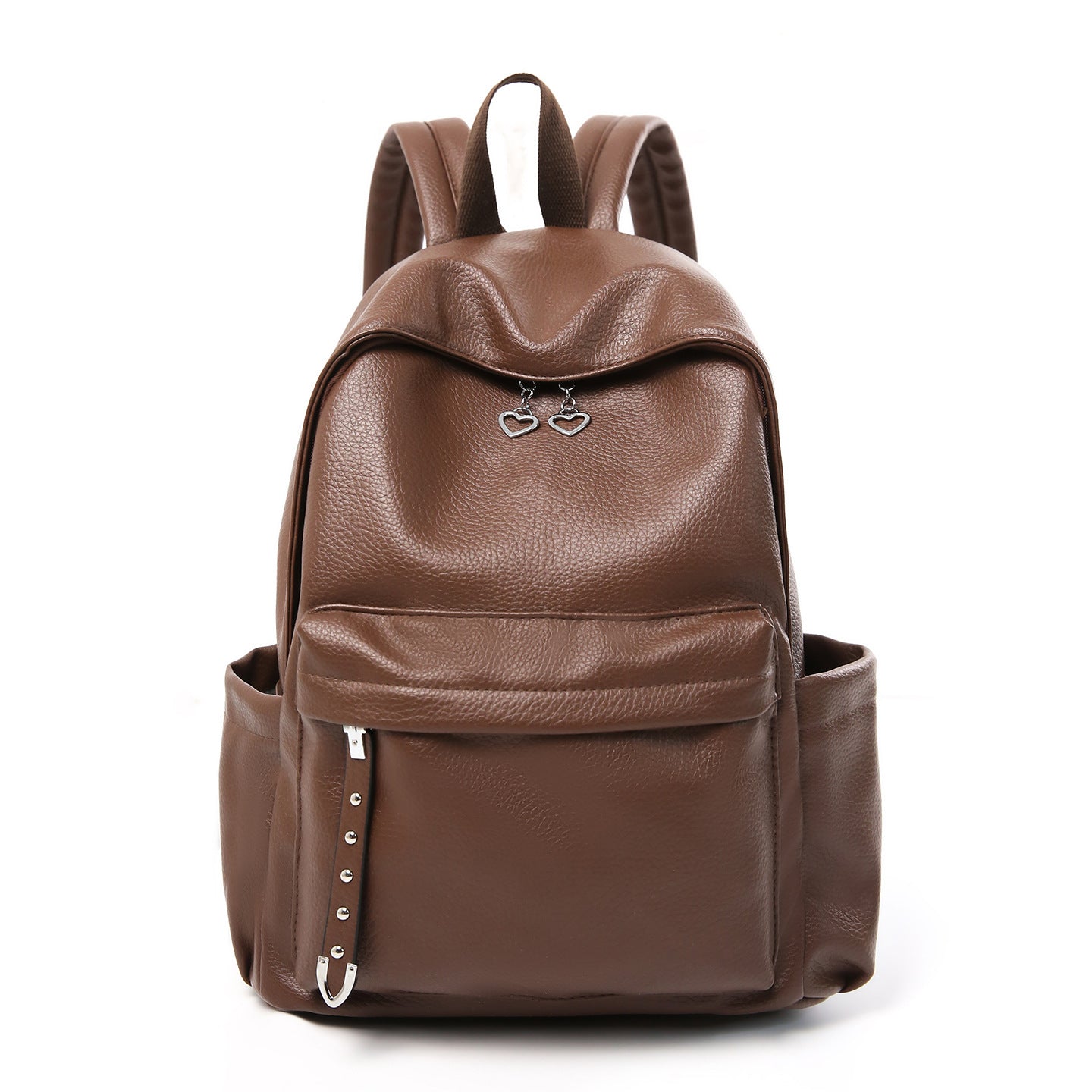 Fashionable Soft Leather Retro Trendy Simple Women's Backpack