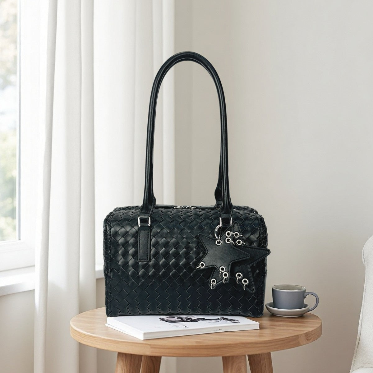 Women's Official Document Office Woven Underarm Commuter Women's Shoulder Bag