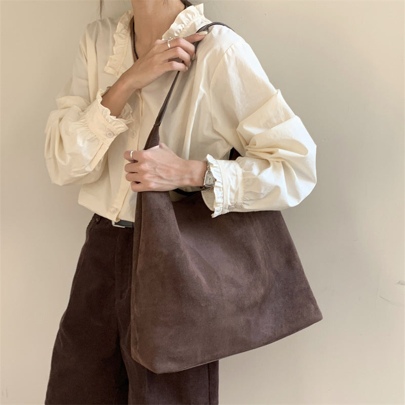 Women's Large Capacity Autumn Fashion Niche Commuter Shoulder Bags