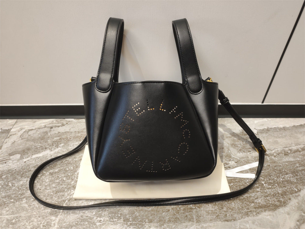Women's Fashion Retro Hollow Letter Vegetable Basket Bucket Bag