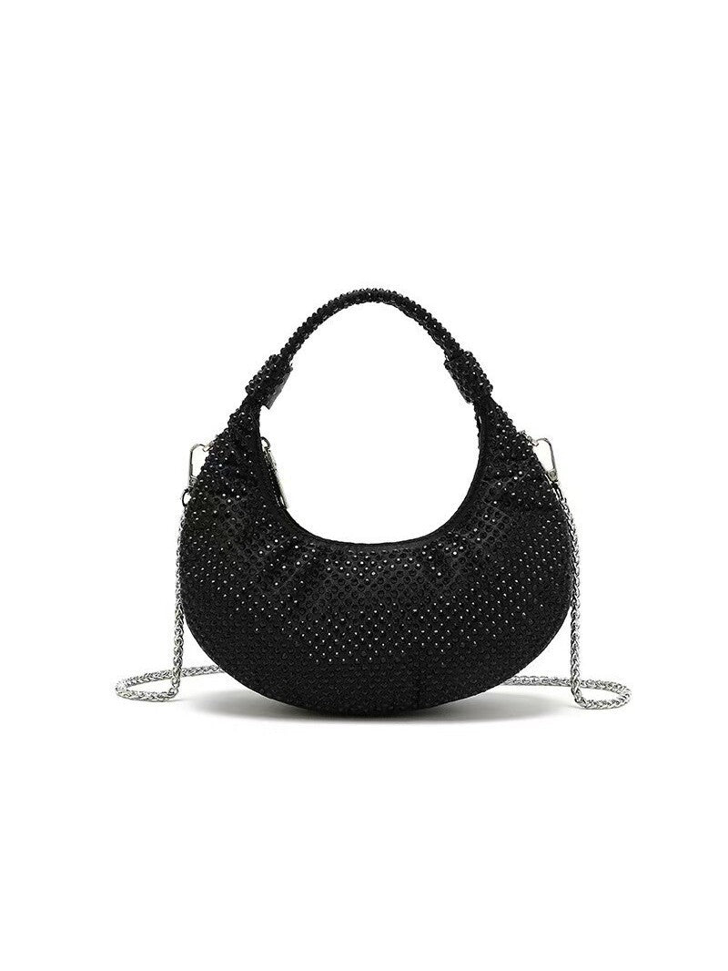 Women's Dinner Design Full Diamond Dumpling Versatile Rhinestone Handbags