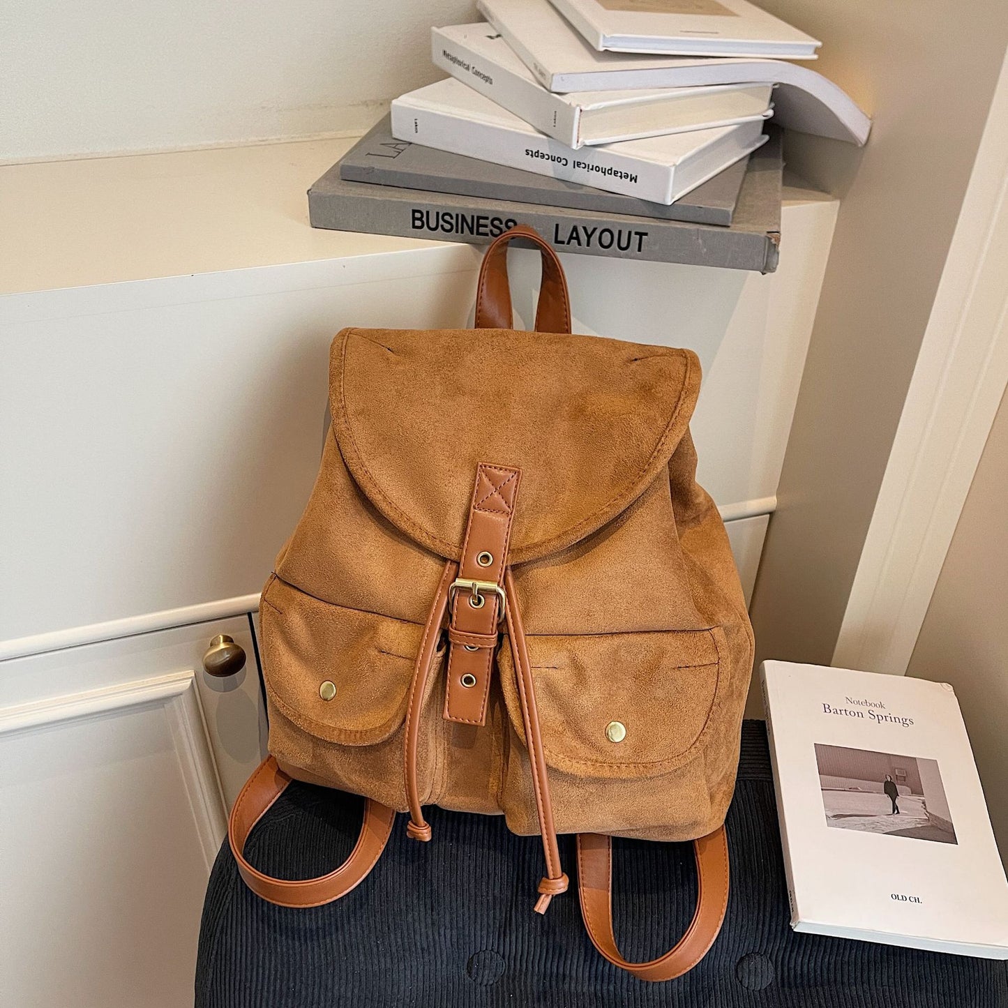 Women's Retro Fashion Trendy Leisure Commute Backpacks