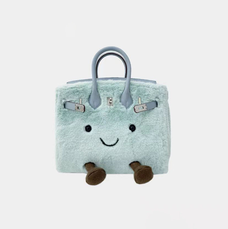 Design Style Doll Knock Cute Plush Women's Handbag