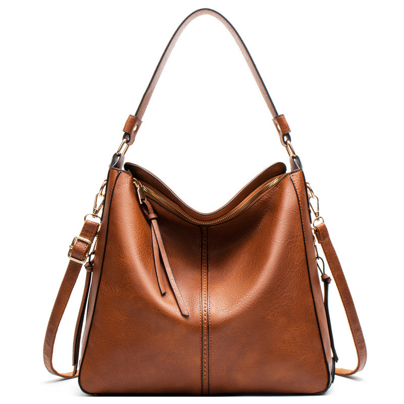 Women's Retro Hobo Portable Fashion Mother Big Women's Shoulder Bag