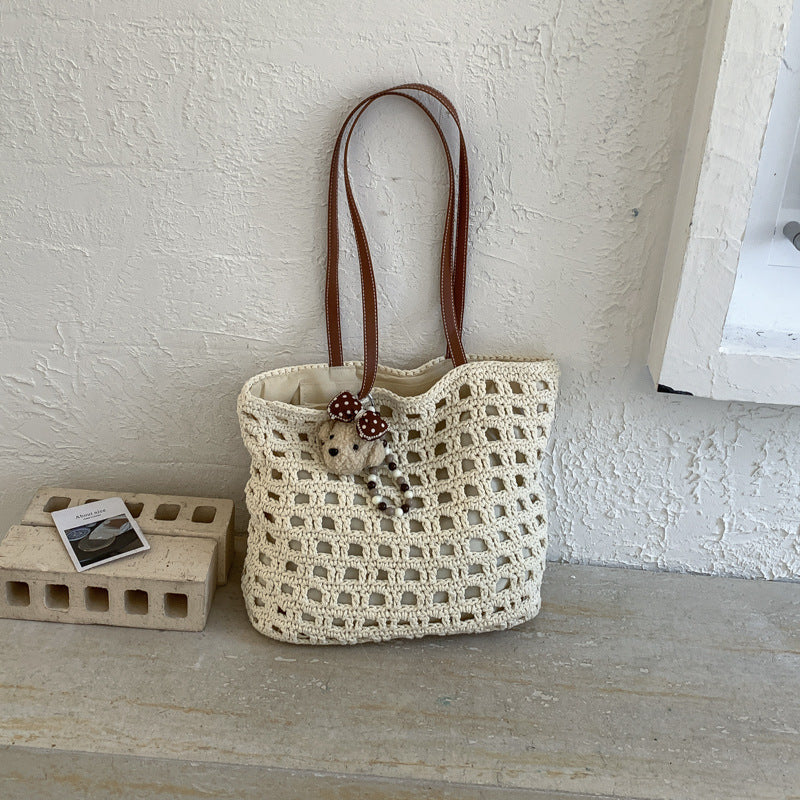 Large Capacity Woven Fashion Seaside Holiday Tote Bag