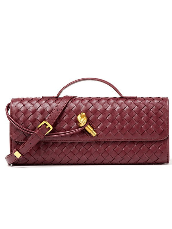 Woven Baguette Niche Advanced Horizontal Hand Holding Women's Shoulder Bag