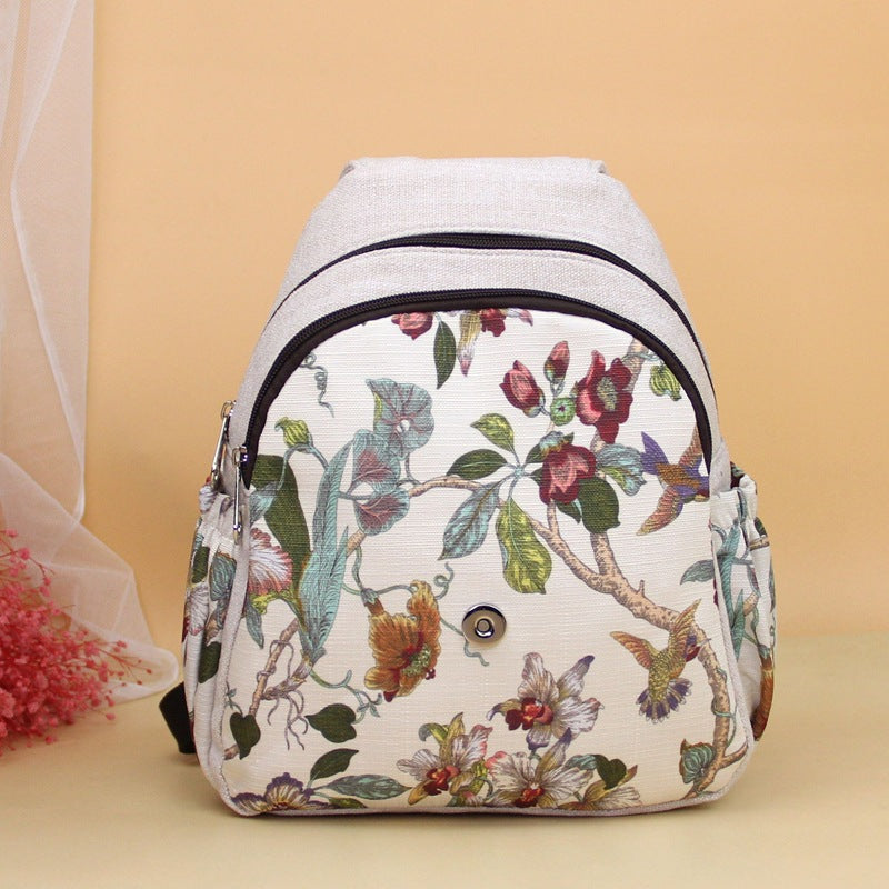 Style Three-dimensional Butterfly Embroidery Mori Daily Women's Backpack