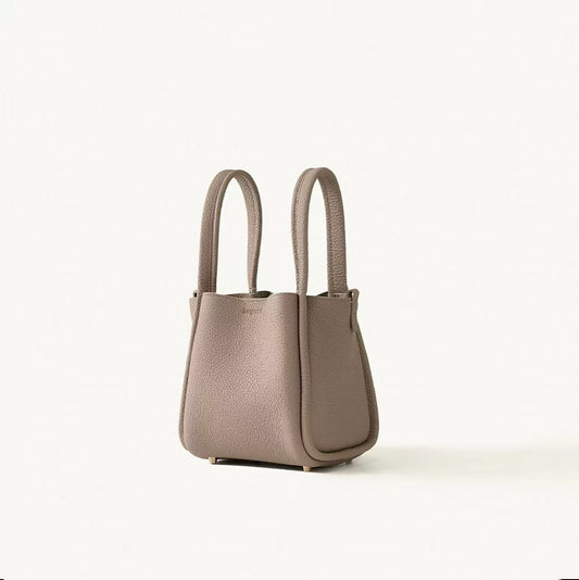 Basket Designer Model First Layer Cowhide Large Capacity High-grade Sensitive Bucket Bag