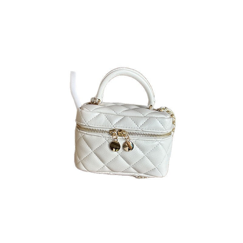 Classic Style High Sense Diamond Commuter Chain Box Bags