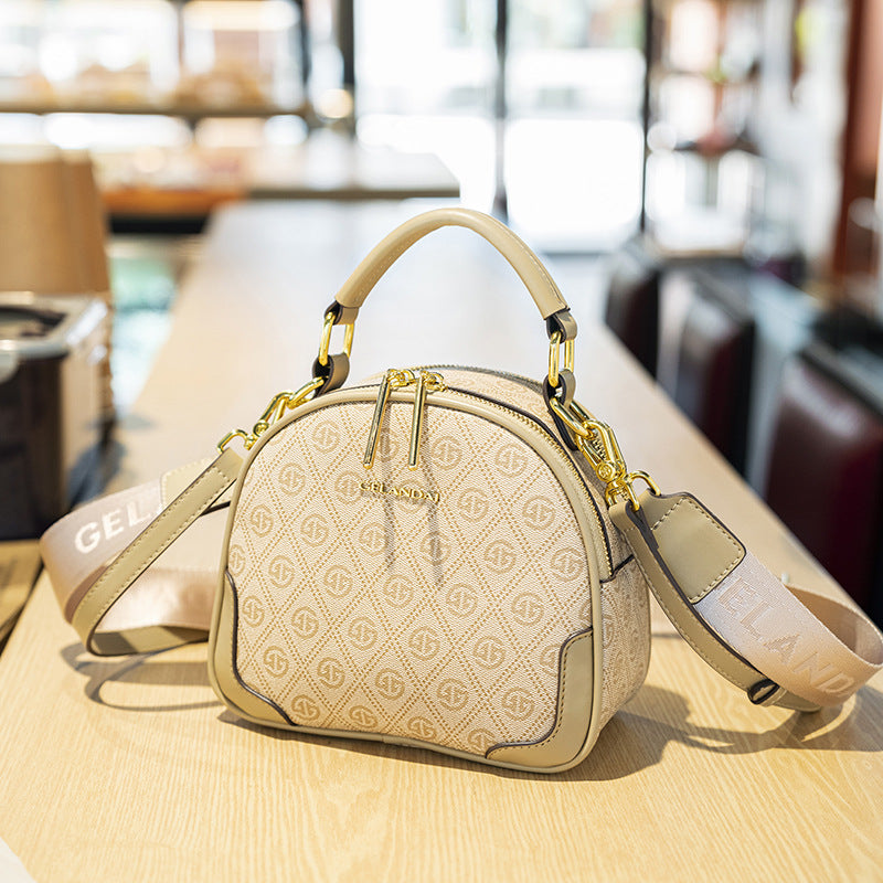 Women's Retro Elegant Boston Plaid Contrast Color Women's Messenger Bag
