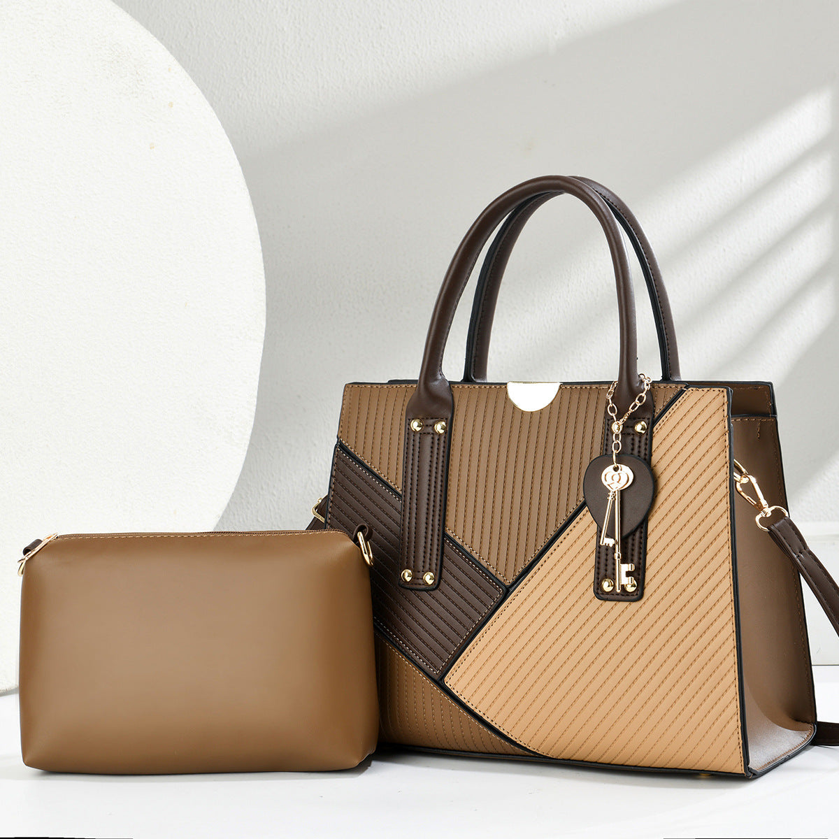 Trendy Two-piece Suit Mother Fashion Vintage Women's Handbag