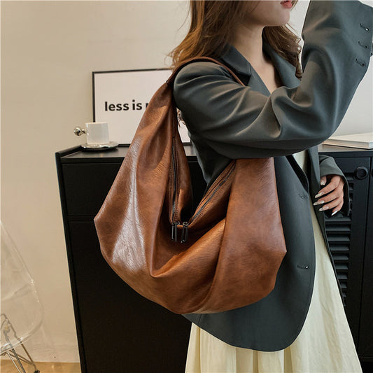 Women's High-grade Light Luxury Large Capacity Commuter Tote Bags