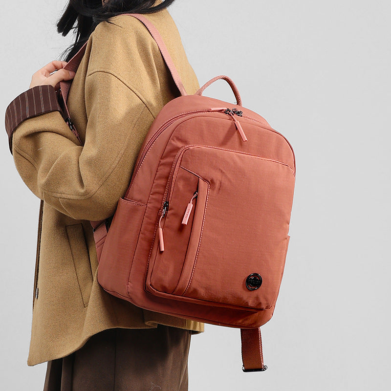 Women's Lightweight Nylon Cloth Minimalist Fashion Commuter Women's Backpack