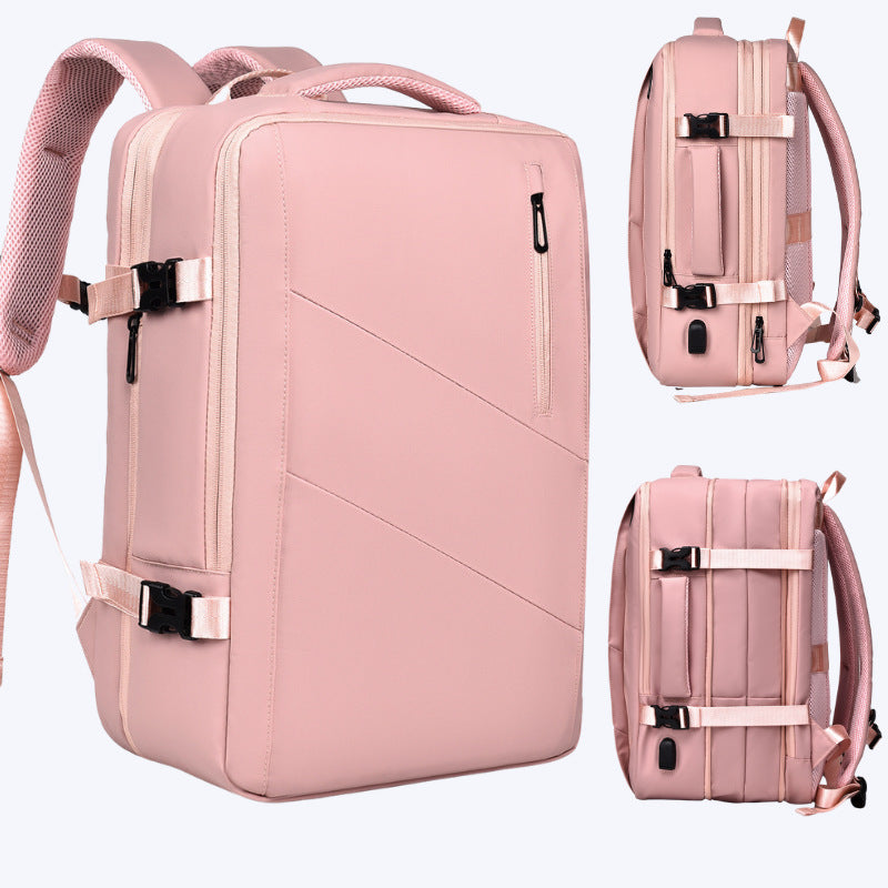 Men's Extendable Trip Derm Computer Large Capacity Business Backpack