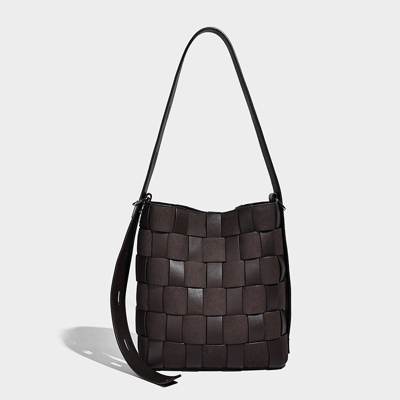 Women's Source Woven Large Capacity Commuter Bucket Bag