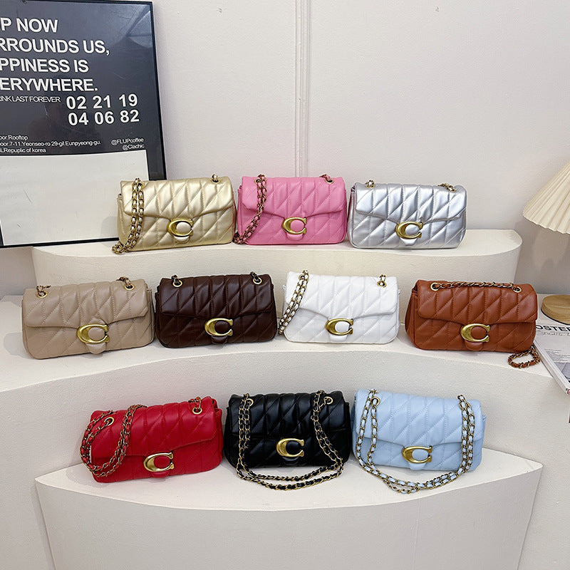 Korean Style Simple Rhombus Fashion Chain Leisure Bags