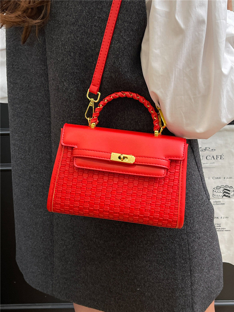 Women's Simple Fashion Western Style High Sense Small Square Bags