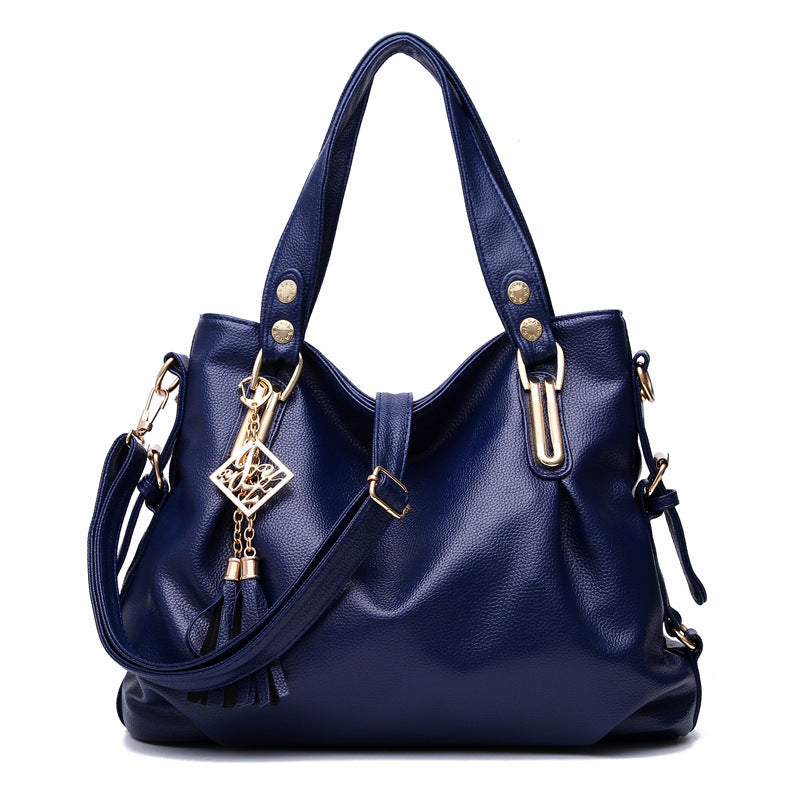 Large Capacity Soft Leather Fashion Mom Bags