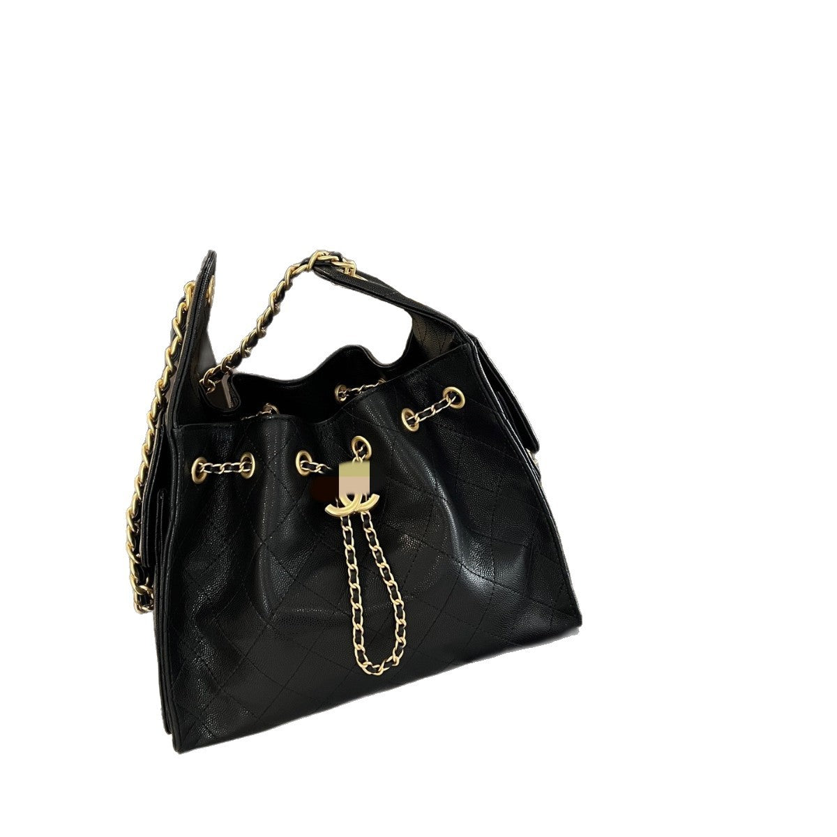 Women's Style Chain Commute Design Diamond Plaid Bucket Bag