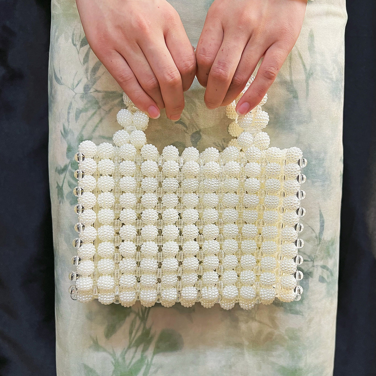Handmade Beaded Waxberry Beads High-grade Niche Handbags