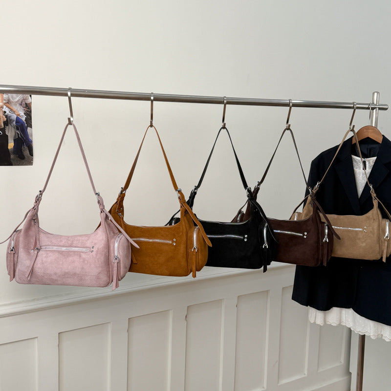 Retro Pocket Hot Motorcycle Sense Fashion Trend Tote Bag