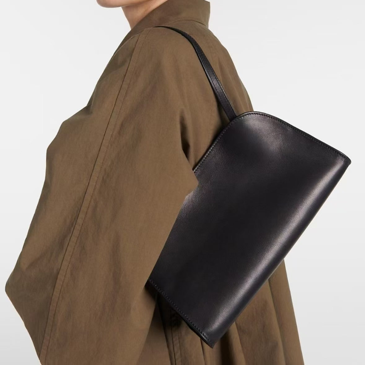 Women's Top Layer Cowhide Clutch Old Money Style Bags