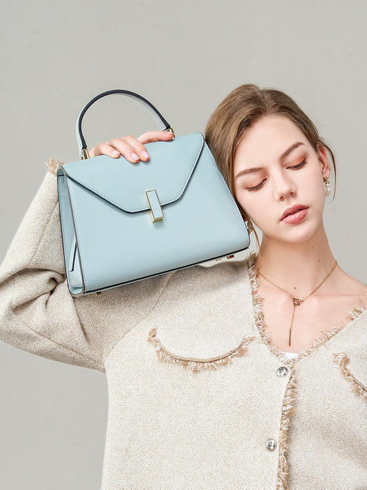 Women's Kelly Design Sense Niche Fashion Genuine Leather High Large Women's Handbag