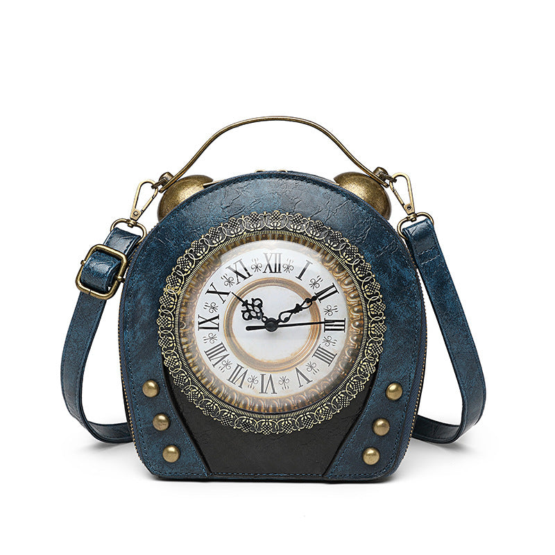 Women's British Niche Retro Creative Clock Exotic Fun Women's Shoulder Bag