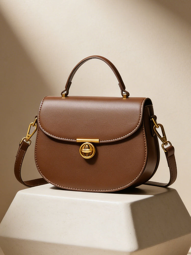 Vintage Saddle Female Commuter High Sense Women's Messenger Bag