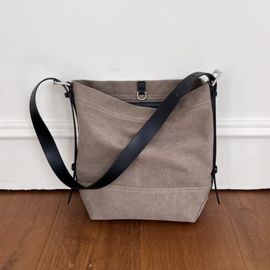 Women's & Men's Back Again Show Distressed Fabric Large Capacity For Bags