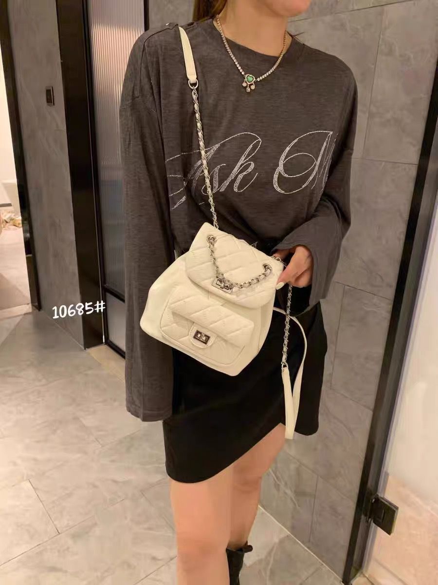 Women's Today Popular Texture Rhombus Chain Fashion High Bags