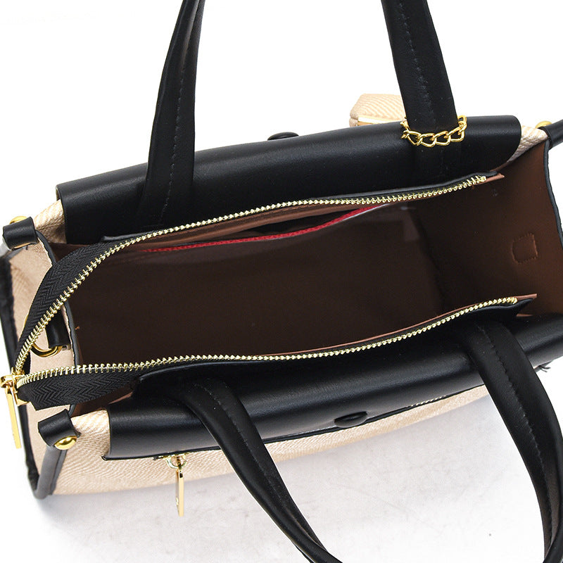 Commuter Temperament Wild Contrast Color Large Bags