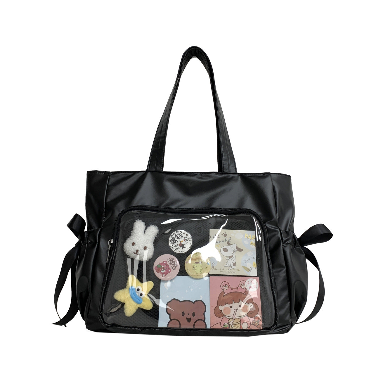 Female Ribbon Sweet Secondary Dimension For Women's Shoulder Bag