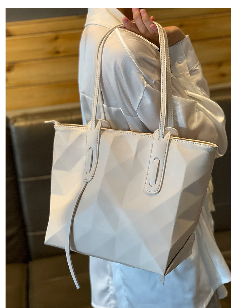 Women's Design Geometric Folding Rhombus Shopping Bags