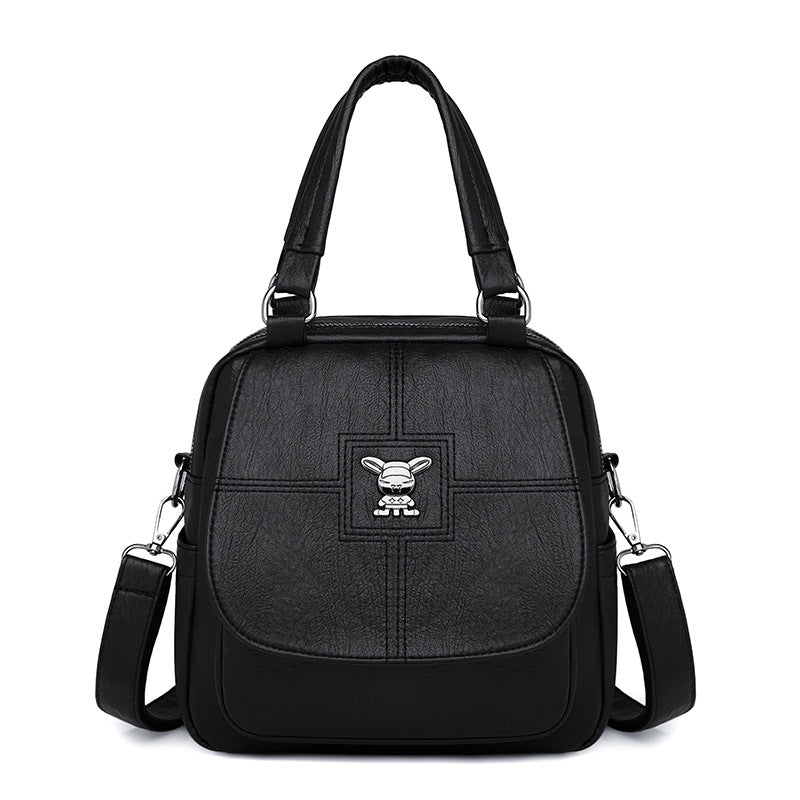Women's Retro Fashion Soft Leather Portable Women's Backpack