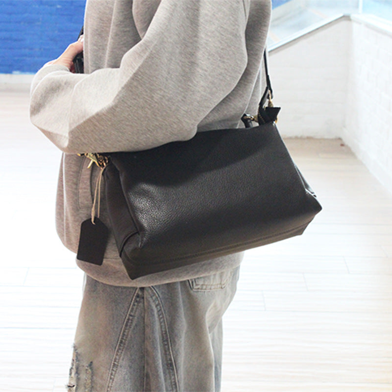 Korean Style Versatile Soft Leather High-grade Women's Messenger Bag