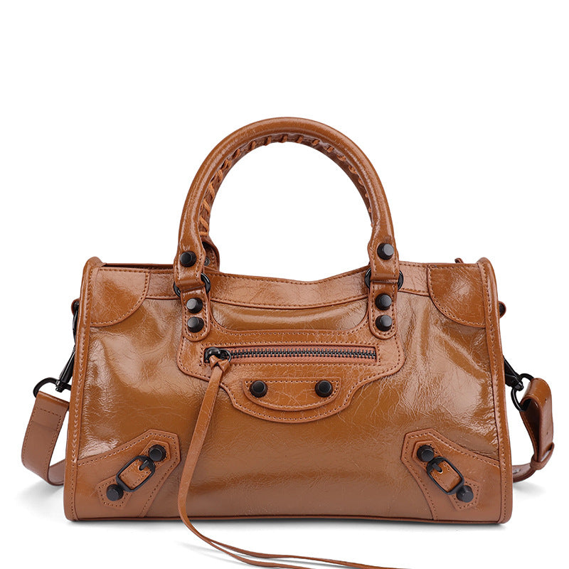 Women's Burst Retro Easy Matching Large Capacity Women's Handbag