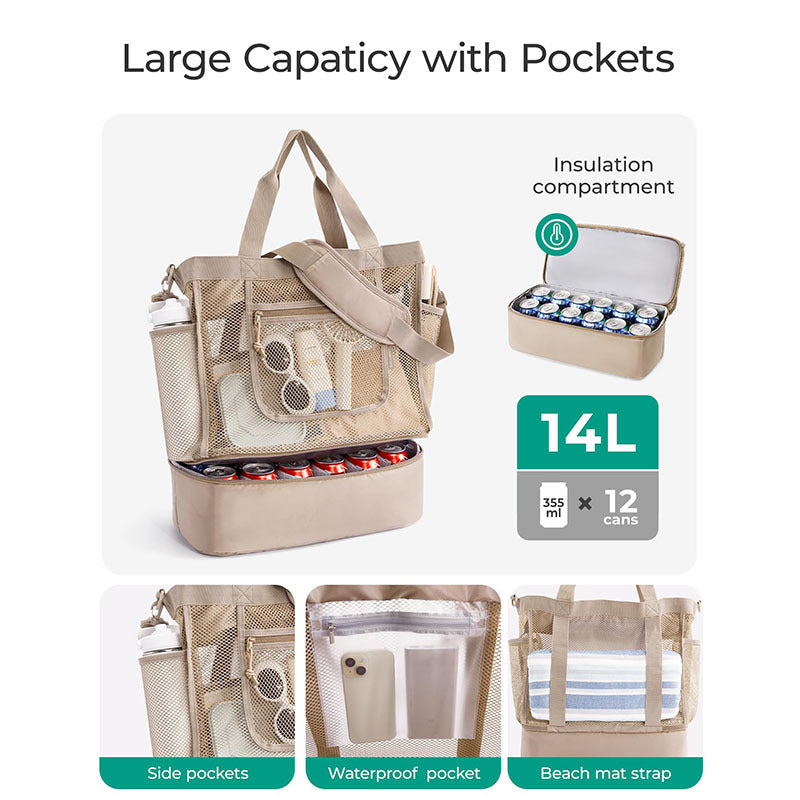 Zipper Pocket Large Capacity Foldable Suitable For Bags