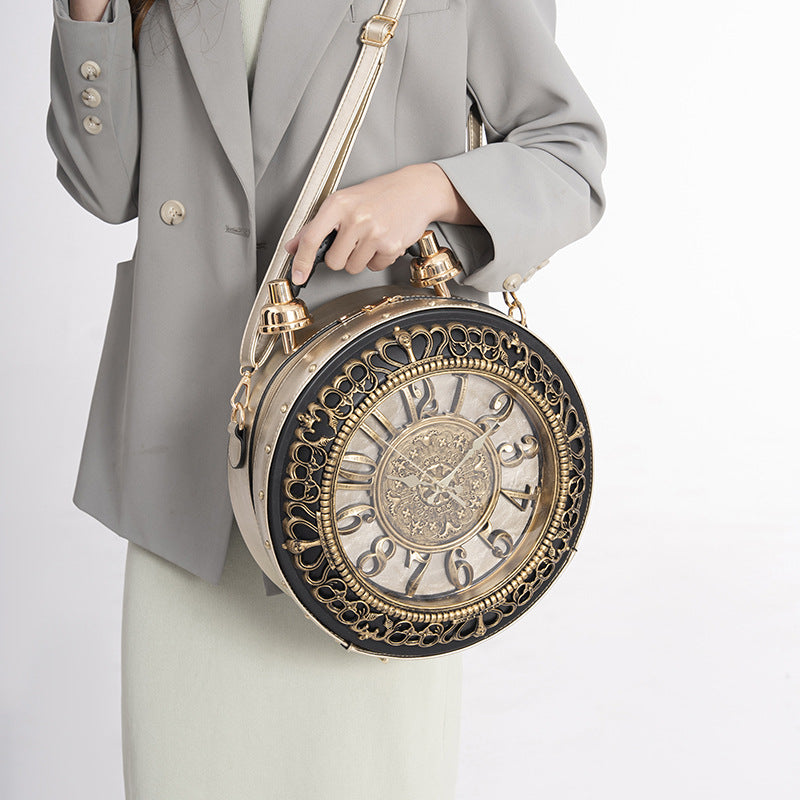 Style Fashionable Korean Elegant Creative Large Clock Watch Fashion Personalized Women's Messenger Bag