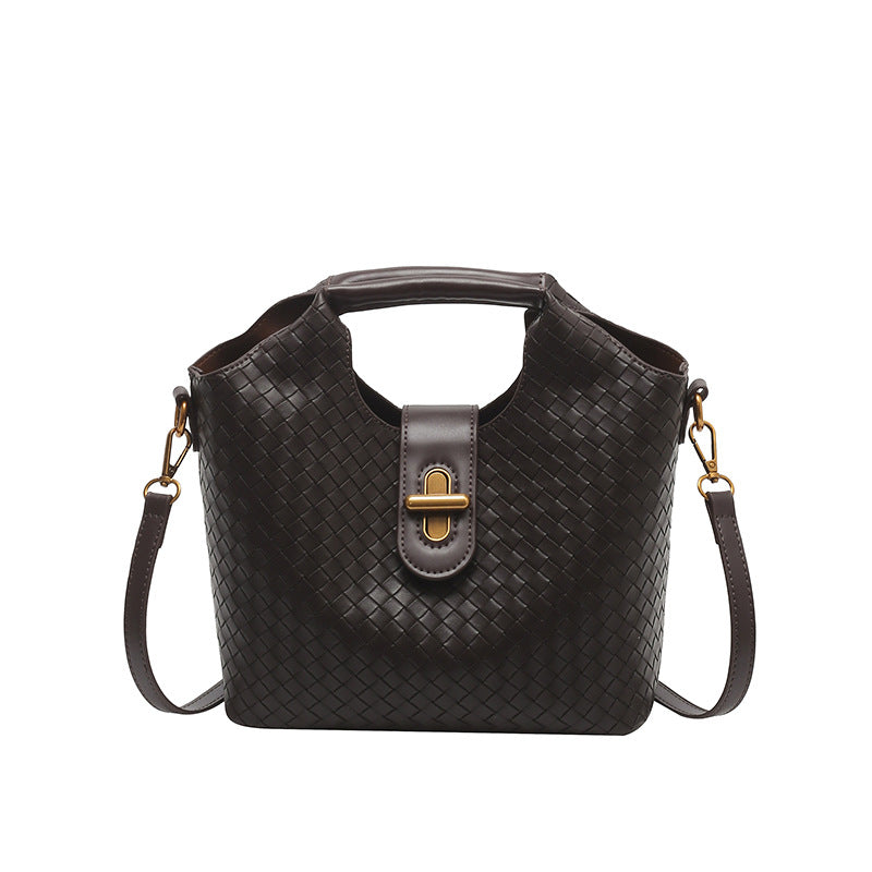 Women's Light Luxury Large Capacity Woven Niche Women's Handbag