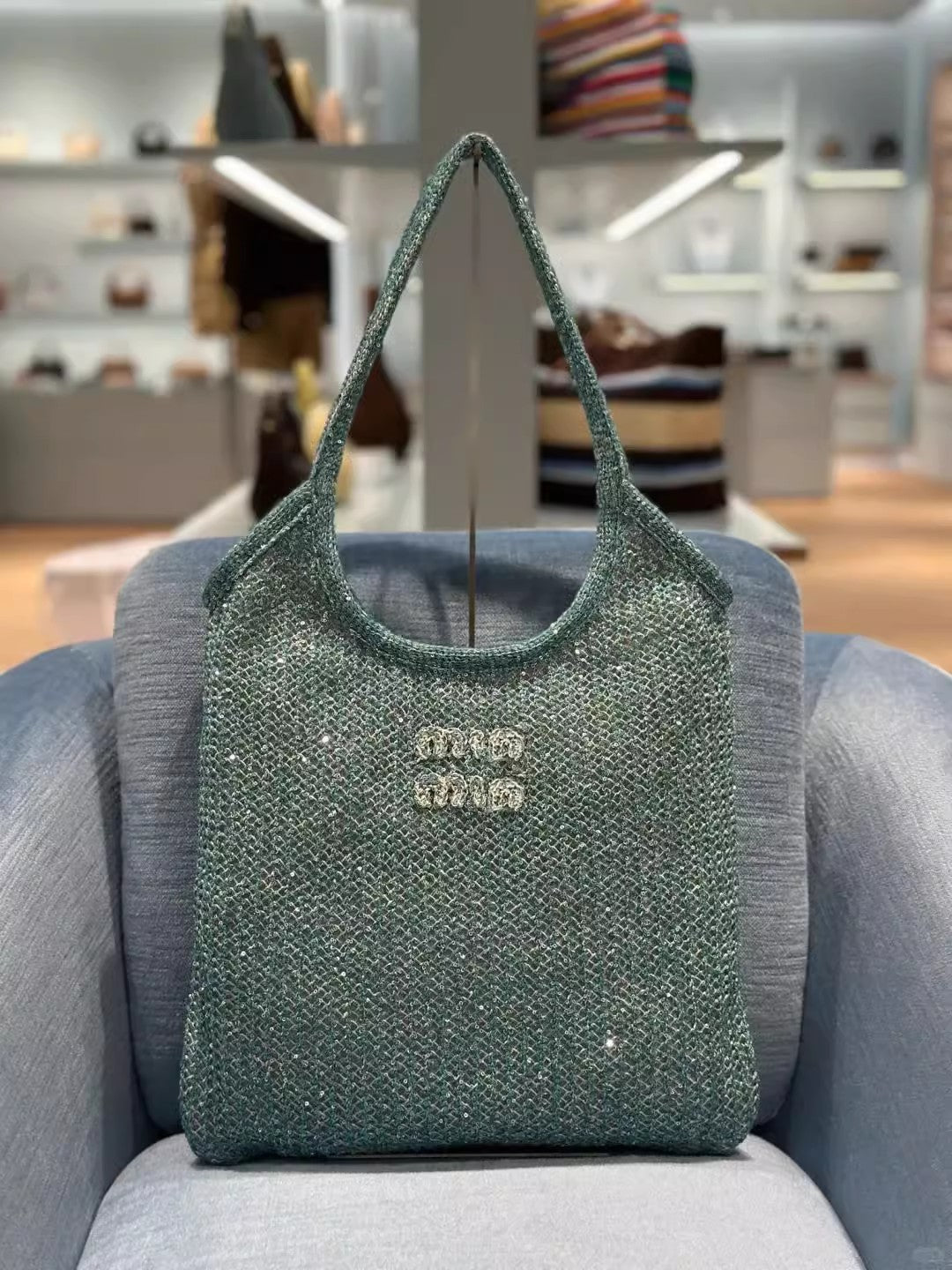Women's Fashionable Wool Concave Shape Underarm For Women's Shoulder Bag